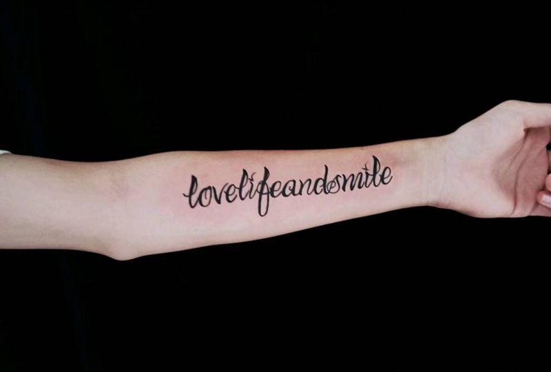 英文字母纹身纹身图片