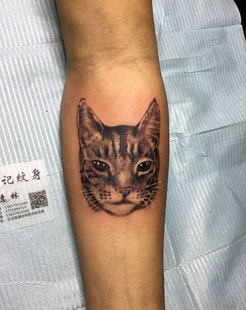 猫咪纹身图片