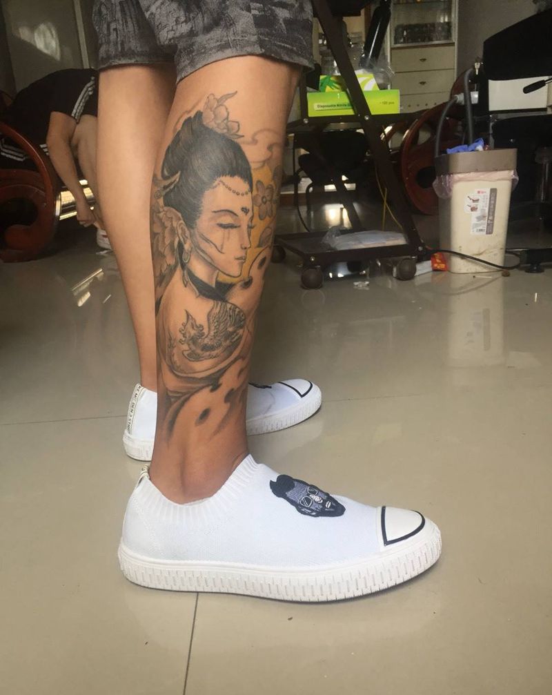艺妓纹身图片