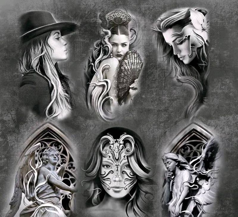 欧美手稿纹身图片