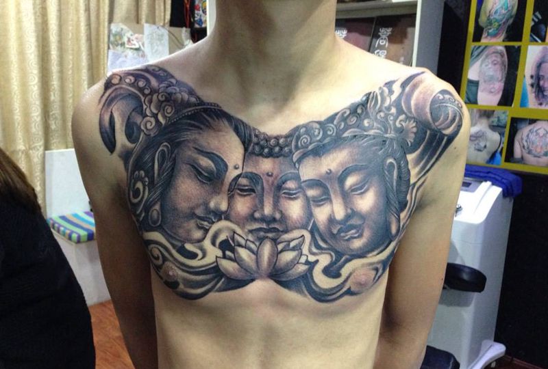 佛纹身图片