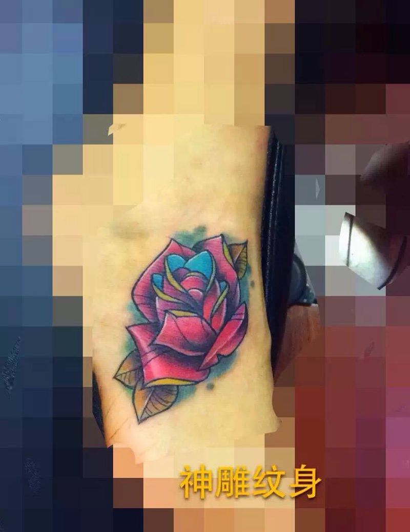 玫瑰纹身图片
