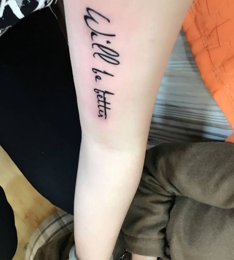 小字母纹身图片