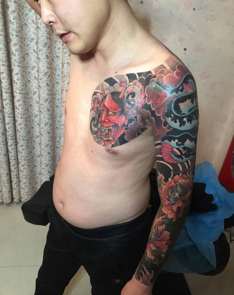 遮盖修改纹身图片