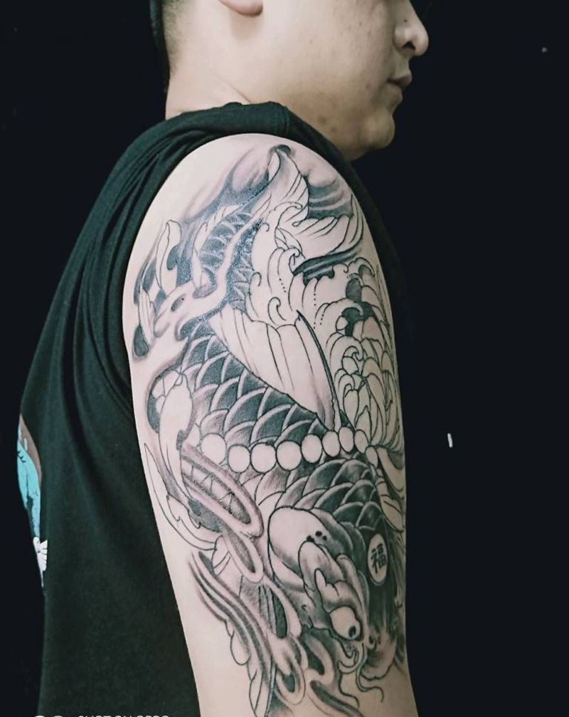 鲤鱼，未完待续纹身图片