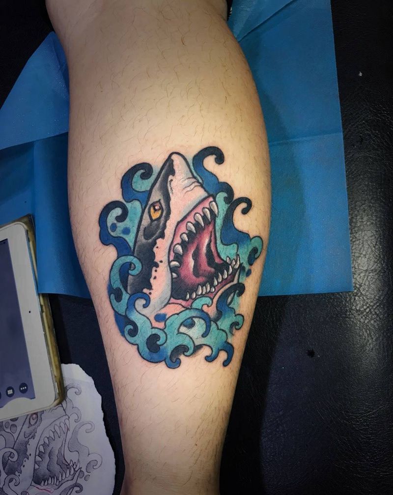鲨鱼纹身图片