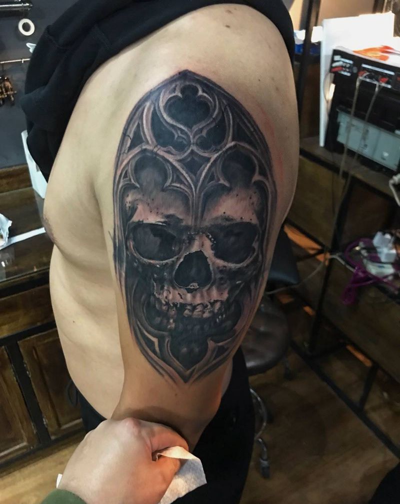 骷髅纹身图片