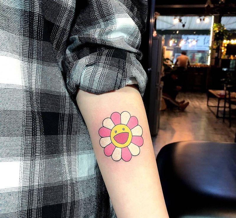 太阳花纹身图片