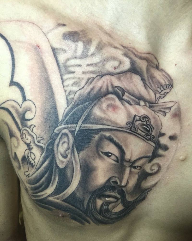 武圣关羽长纹身图片