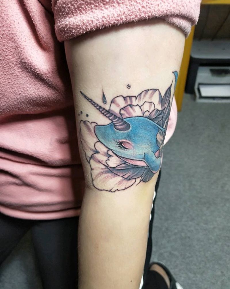 大鱼海棠遮盖纹身图片_点刺纹身图案