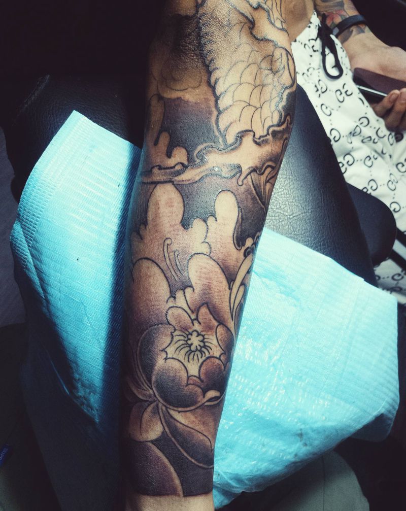 花臂纹身图片_新传统纹身图案