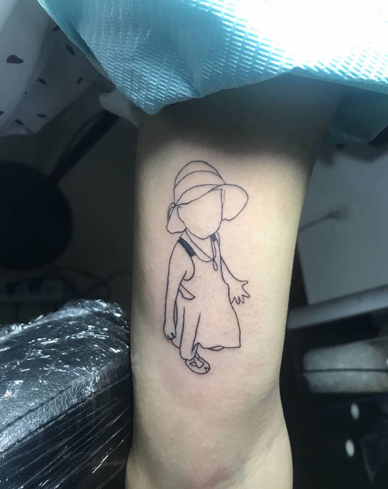 简笔画纹身图片_手臂几何纹身图案