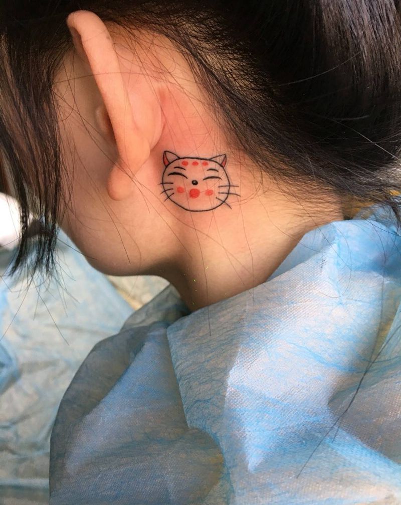 猫咪纹身图片