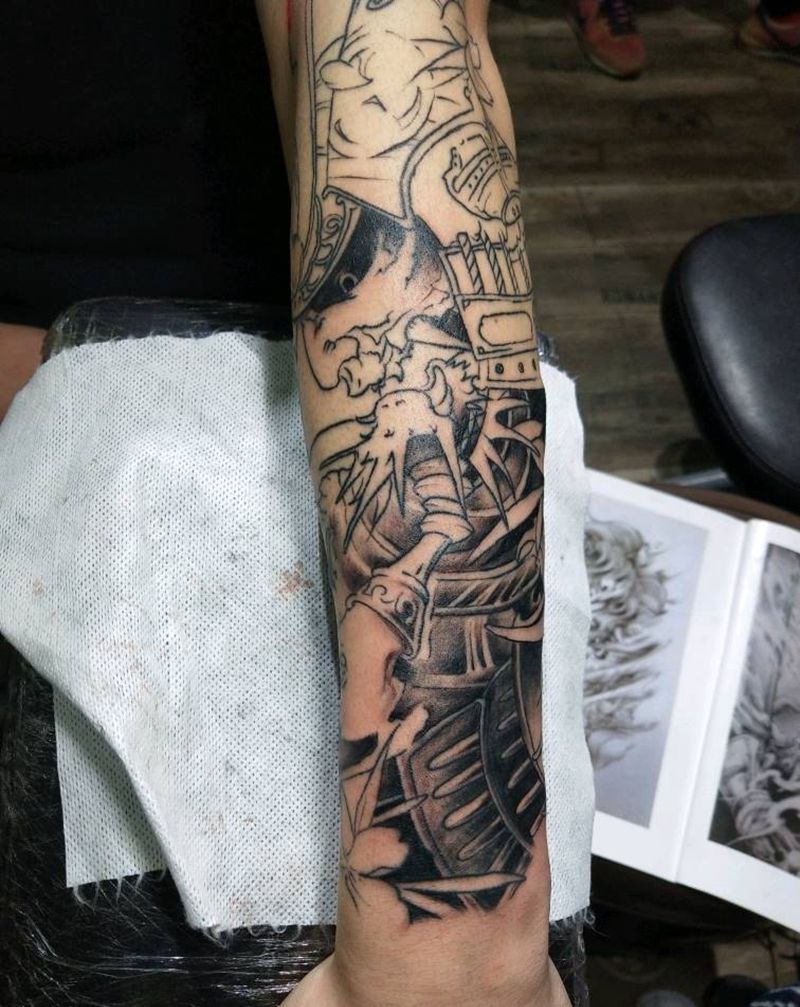 武士  未完待续纹身图片