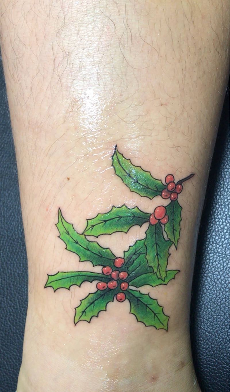 冬青纹身图片