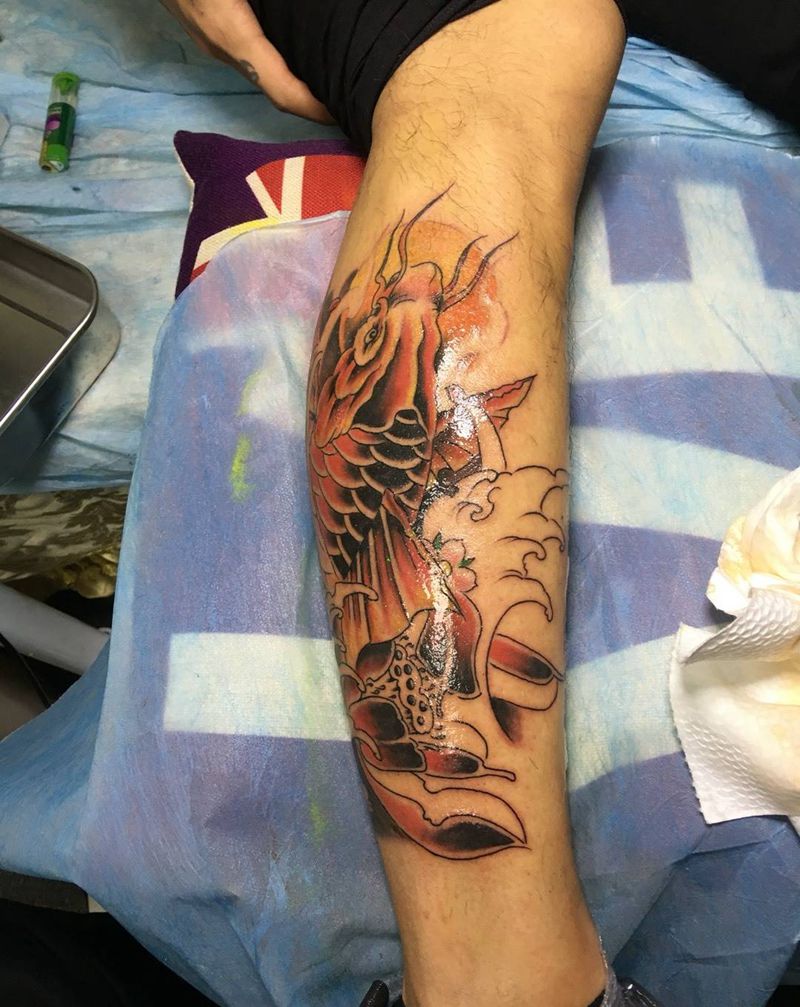锦鲤纹身图片