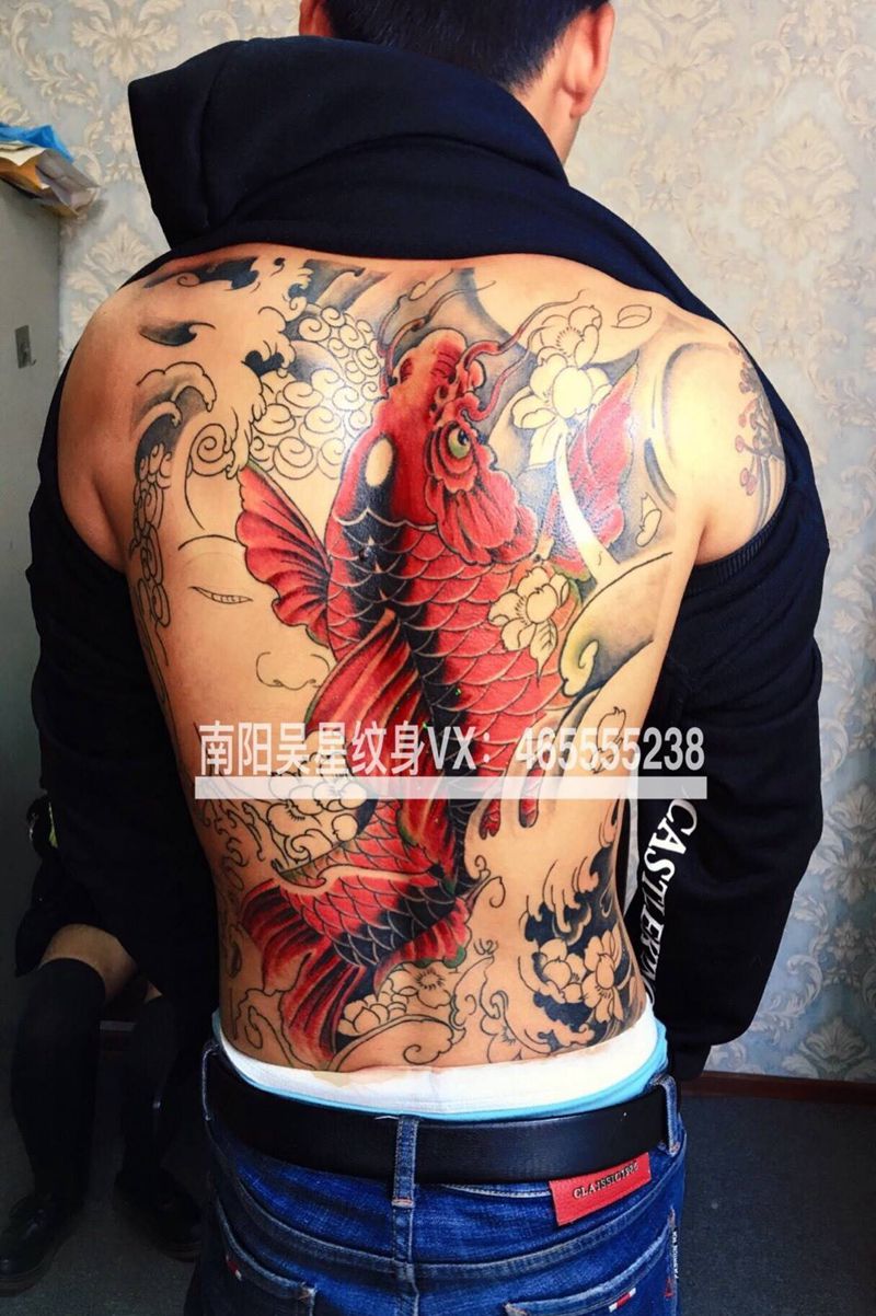 鱼佛缘纹身图片