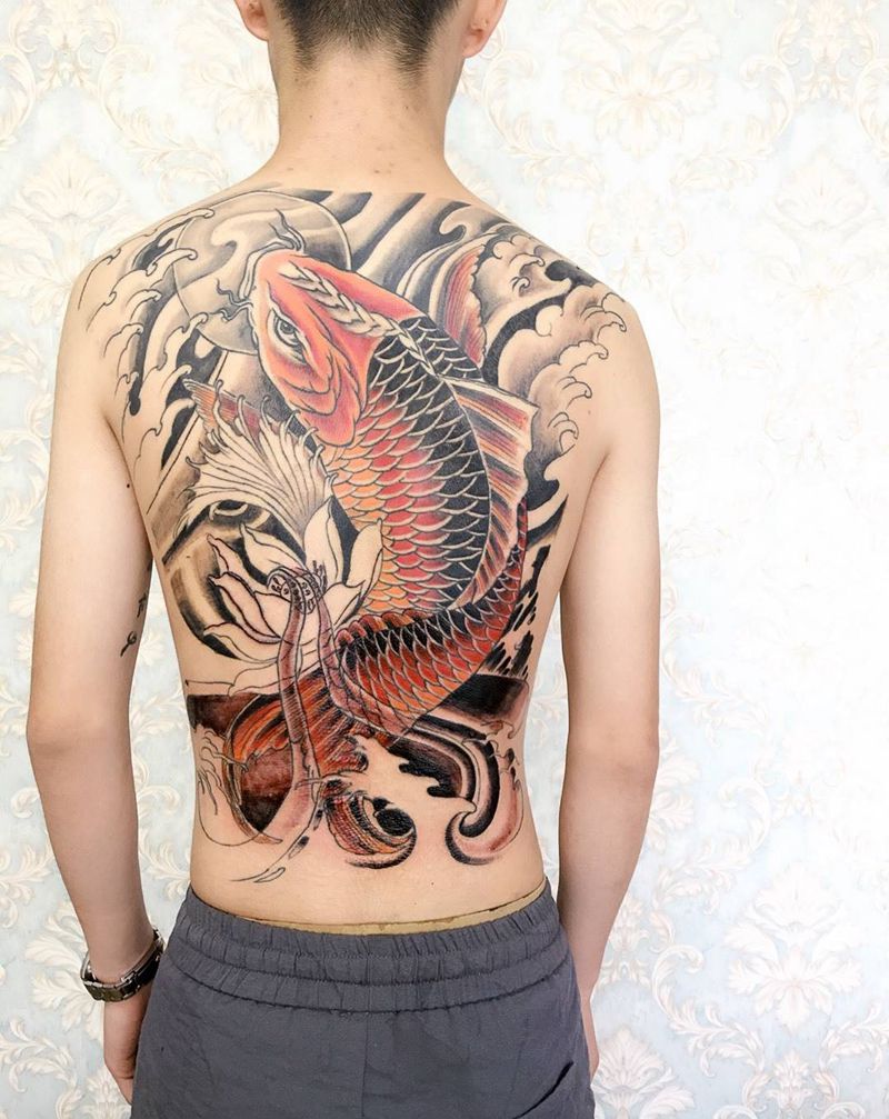 锦鲤纹身图片