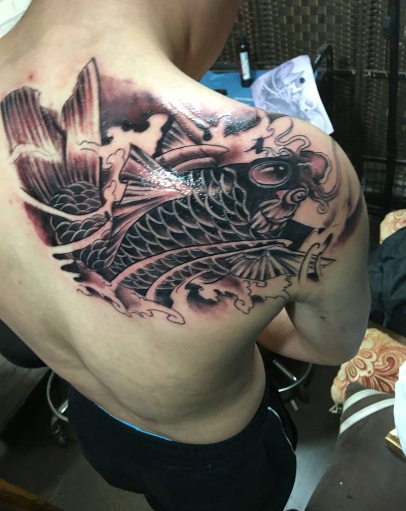 锦鲤1300纹身图片
