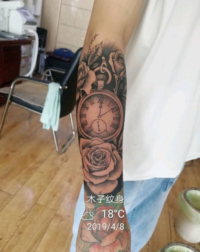 花臂纹身图片_手臂纹身图案