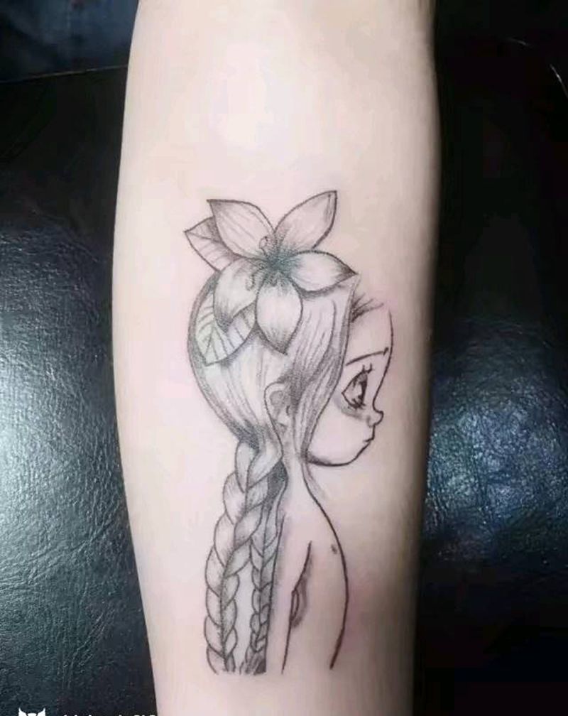 少女纹身图片