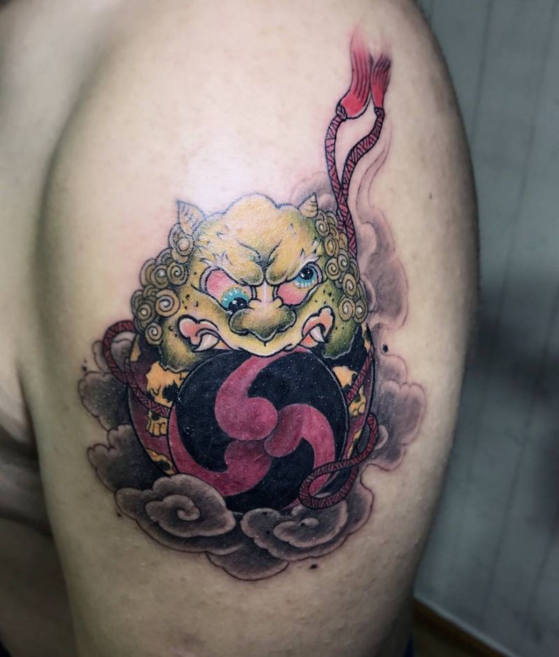 遮盖纹身图片_成品肩部传统习俗人物纹身图案