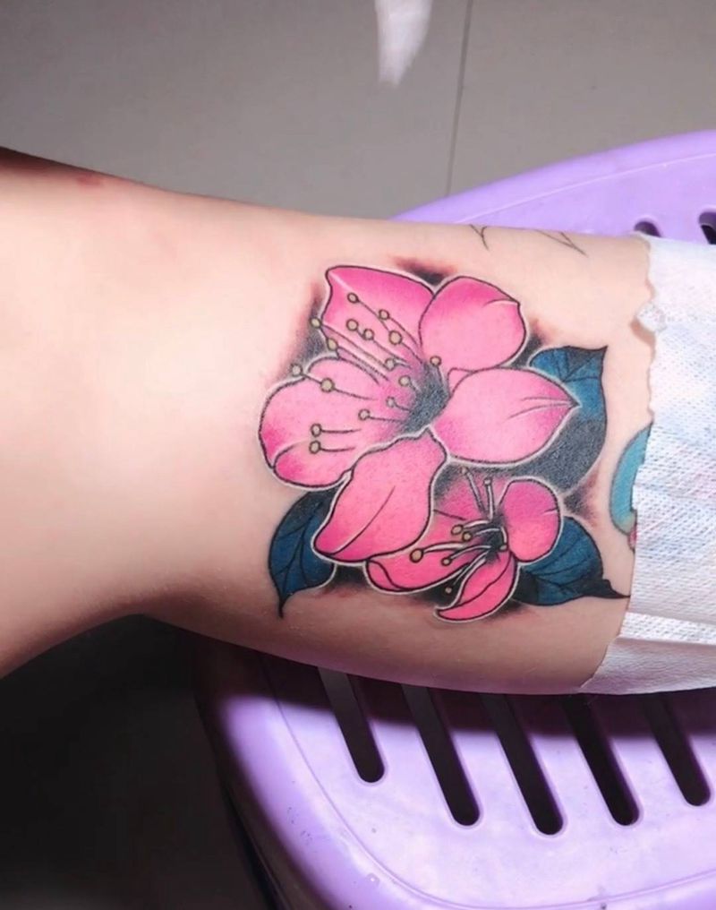 一朵小花花纹身图片