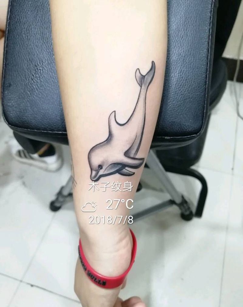 小海豚纹身图片