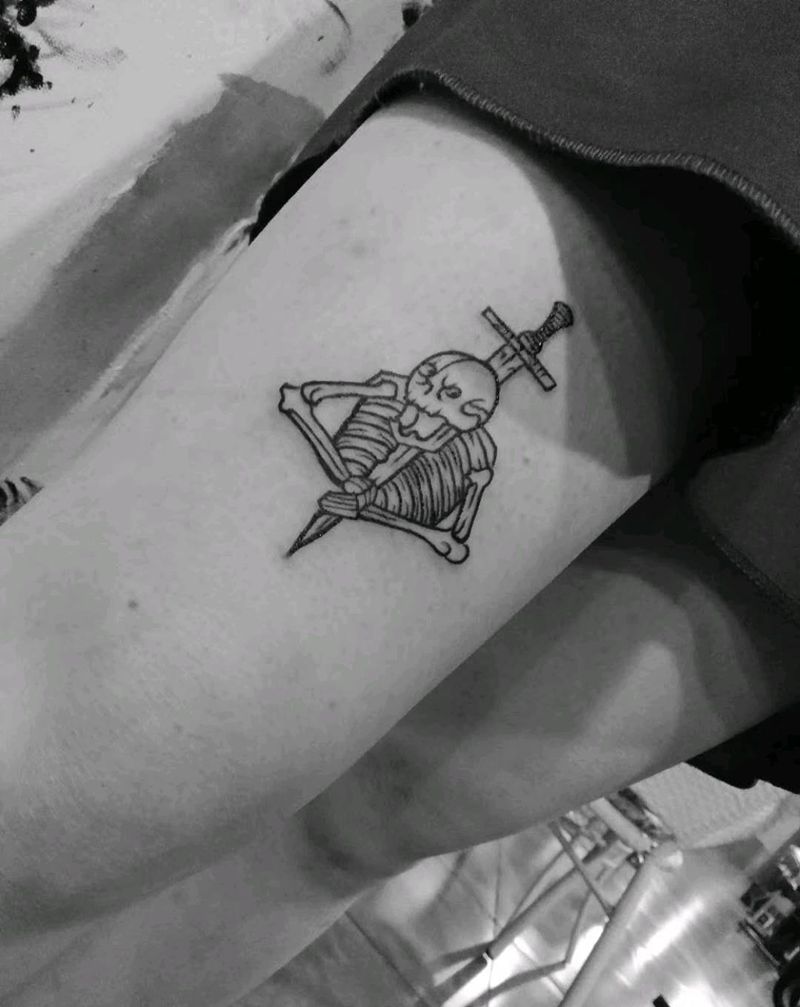 一个骷髅纹身图片