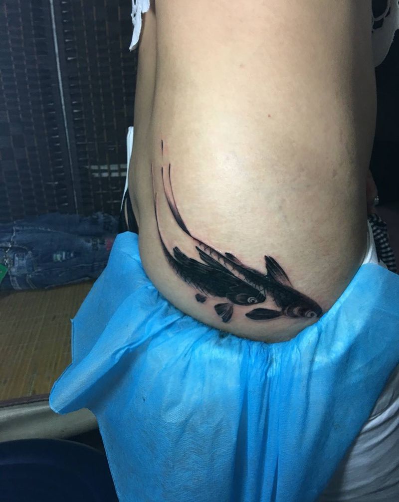 遮盖字体纹身图片