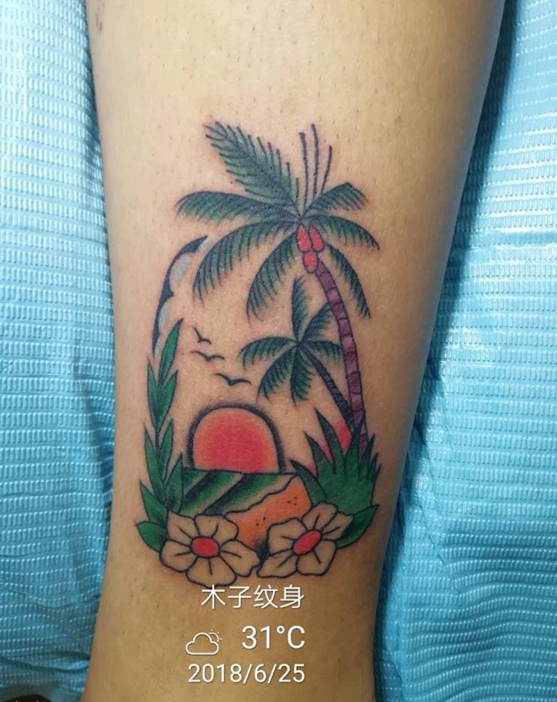 重彩小图纹身图片