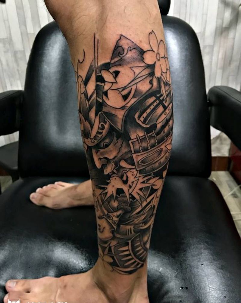 武士纹身图片