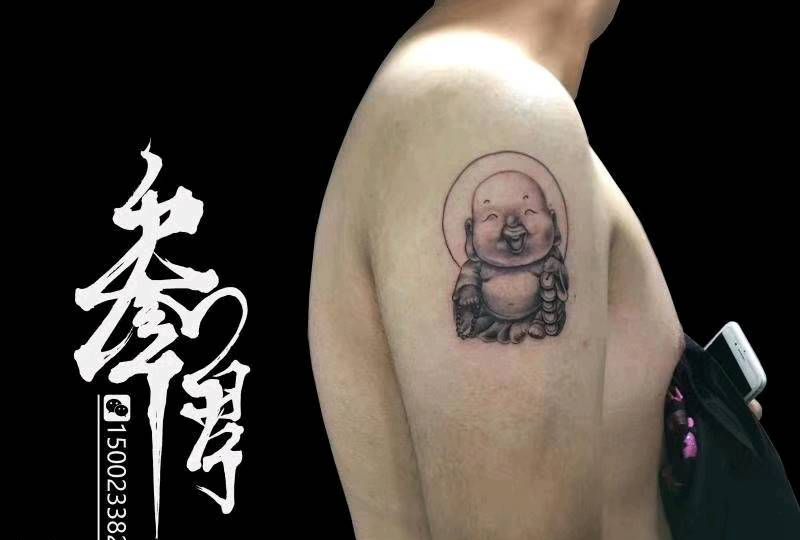 一个和尚纹身图片