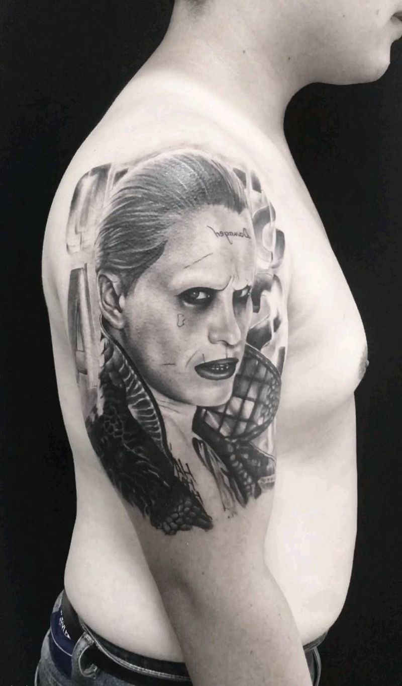 肖像纹身图片_手臂欧美写实纹身图案