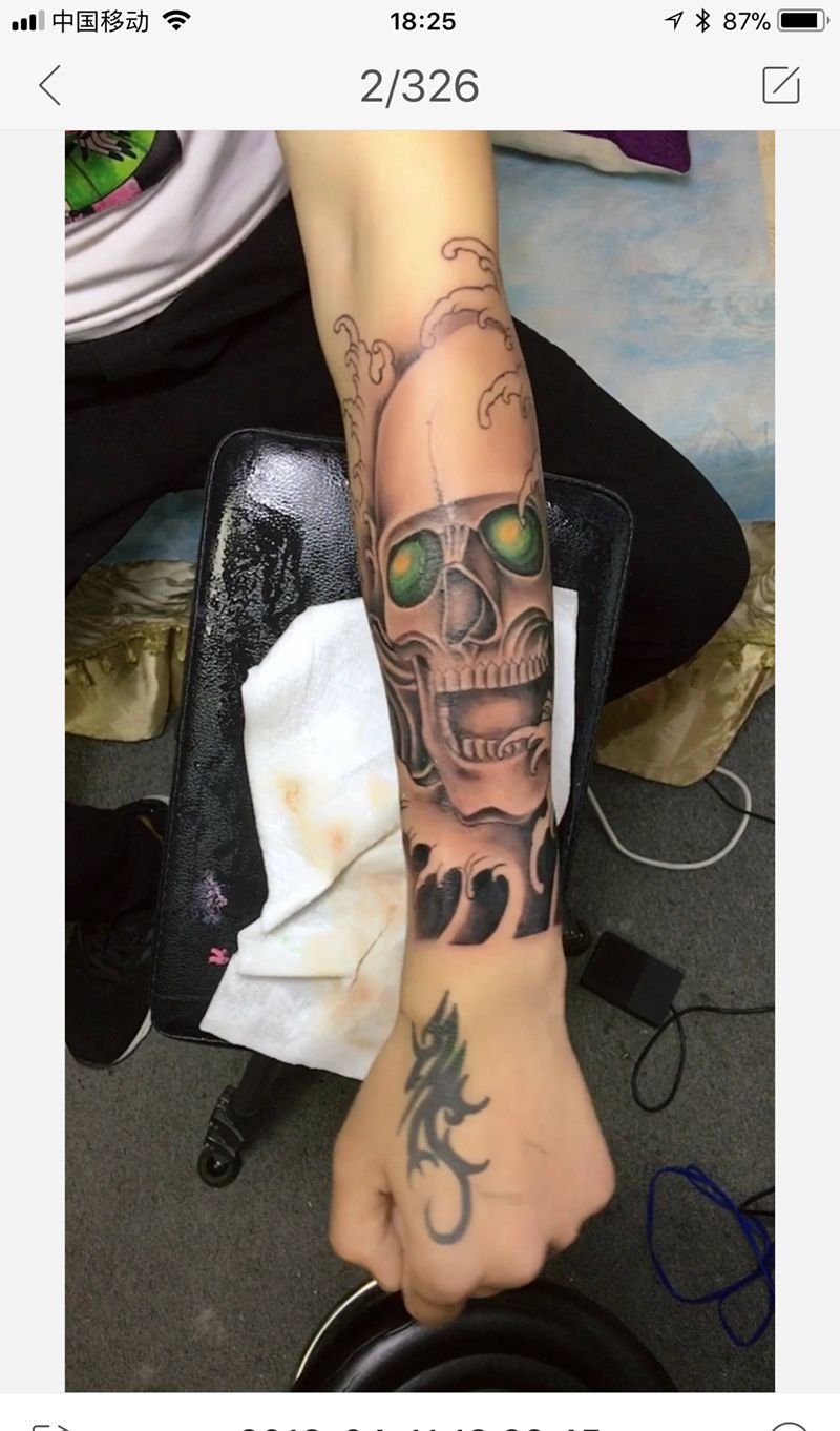 骷髅纹身图片