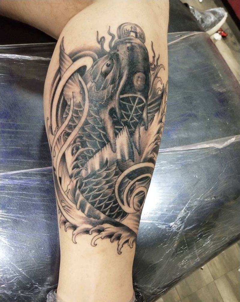 鲤鱼纹身图片