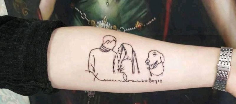 遮盖纹身图片_手臂欧美写实纹身图案