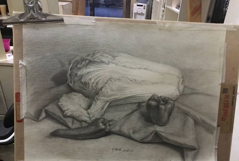 白菜炒青椒纹身图片