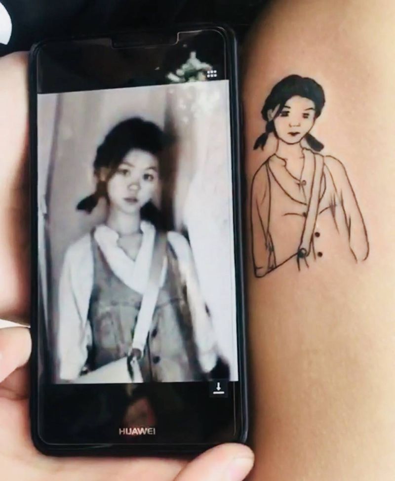 女朋友纹身图片