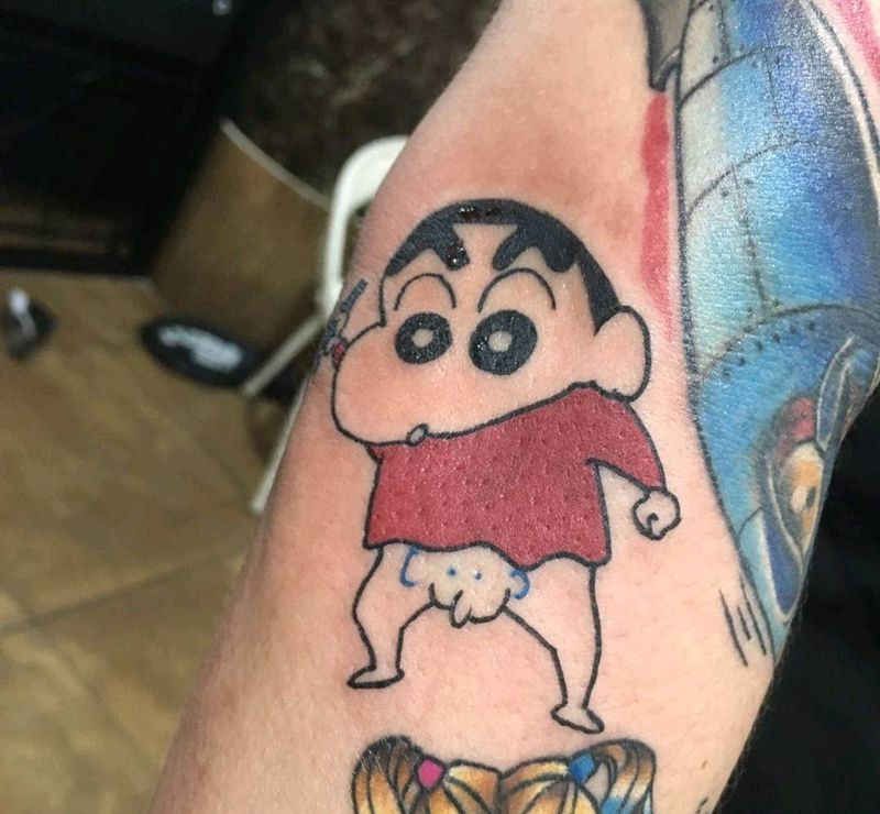 蜡笔小新纹身图片