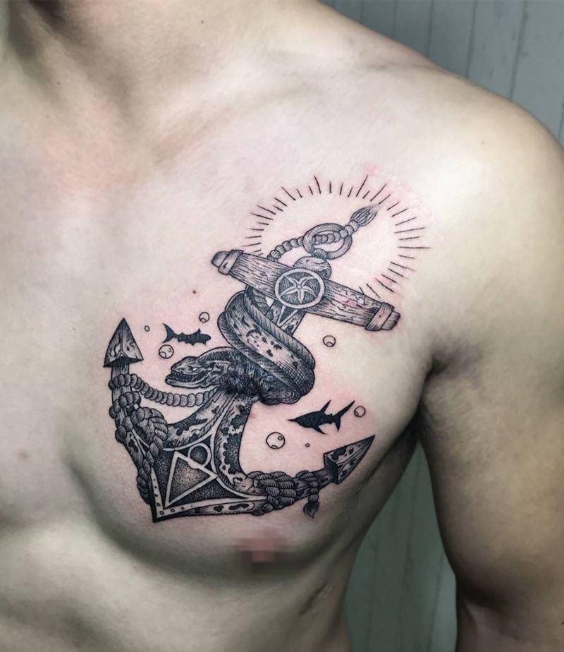 遮盖疤痕纹身图片_成品胸部欧美写实静物贴纸动物纹身图案