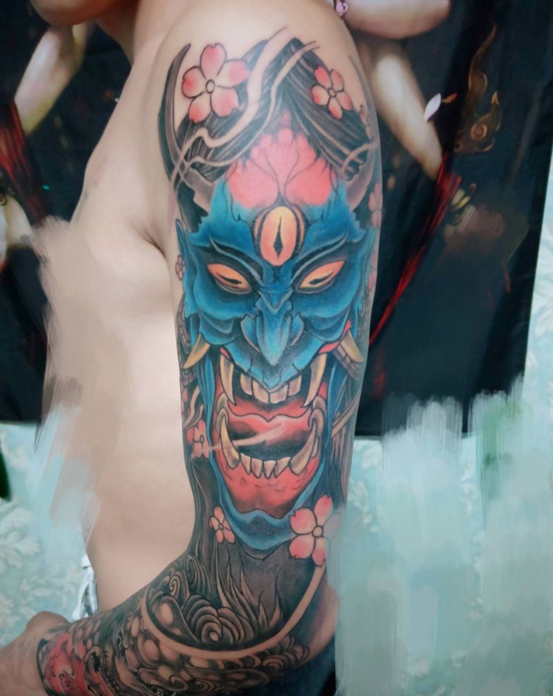 10小时赶工纹身图片_手臂新传统纹身图案