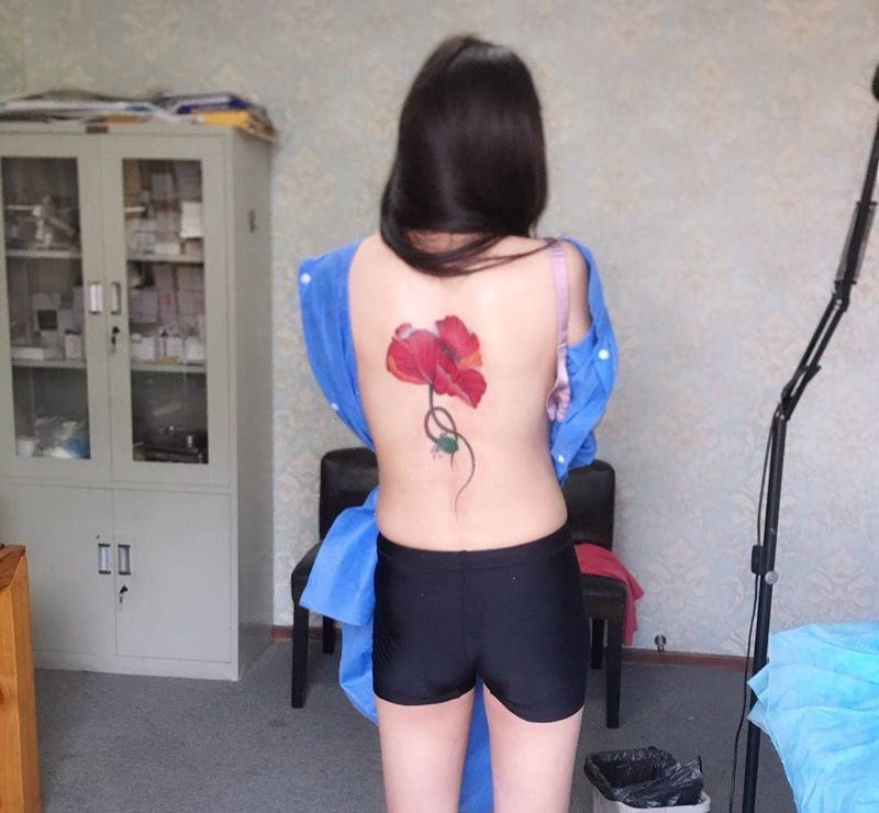 遮盖疤痕纹身图片