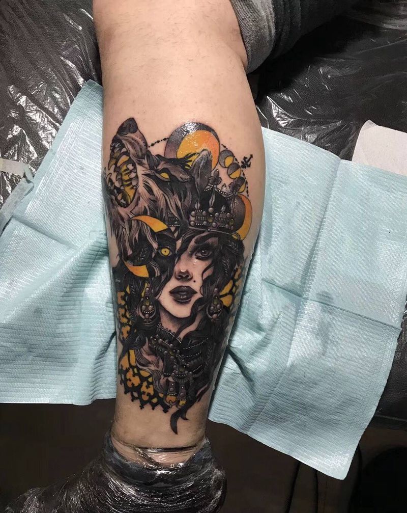 欧美女郎纹身图片