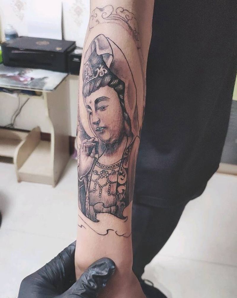 烫伤遮盖纹身图片_手臂新传统纹身图案