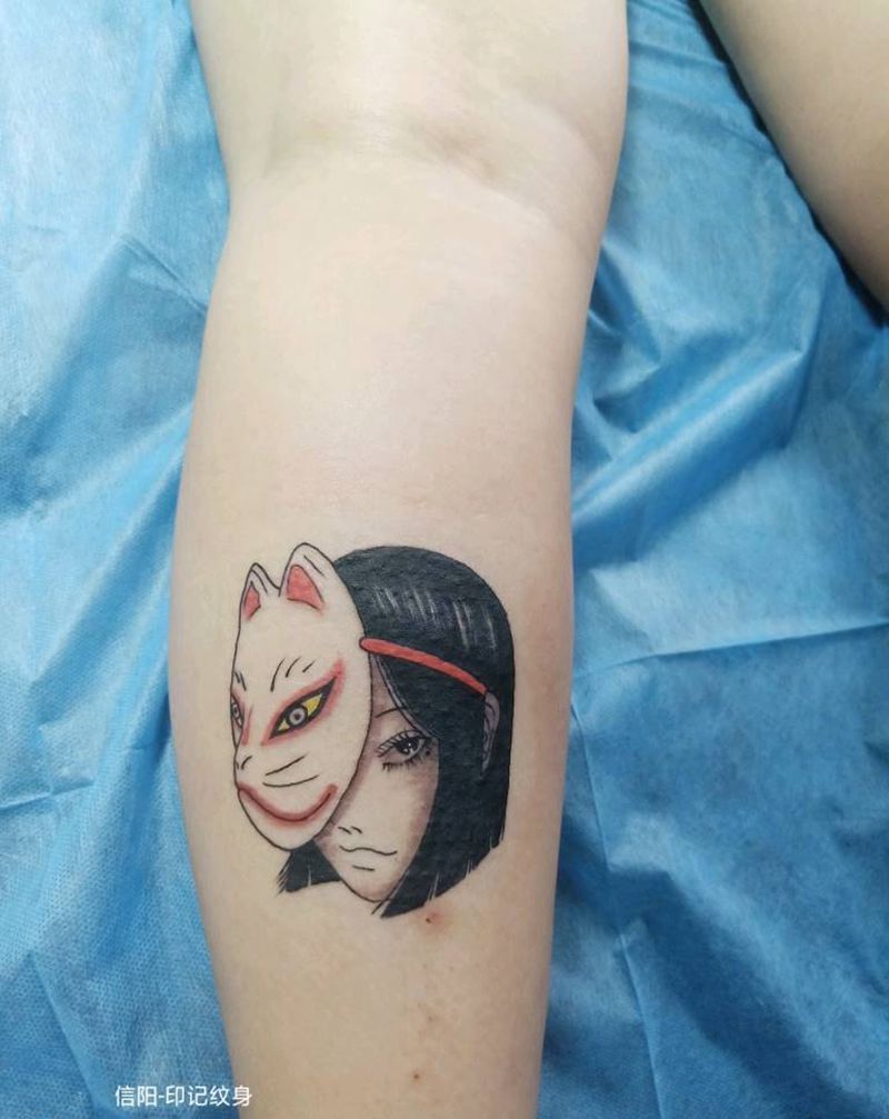 小腿小图纹身图片_腿部纹身图案