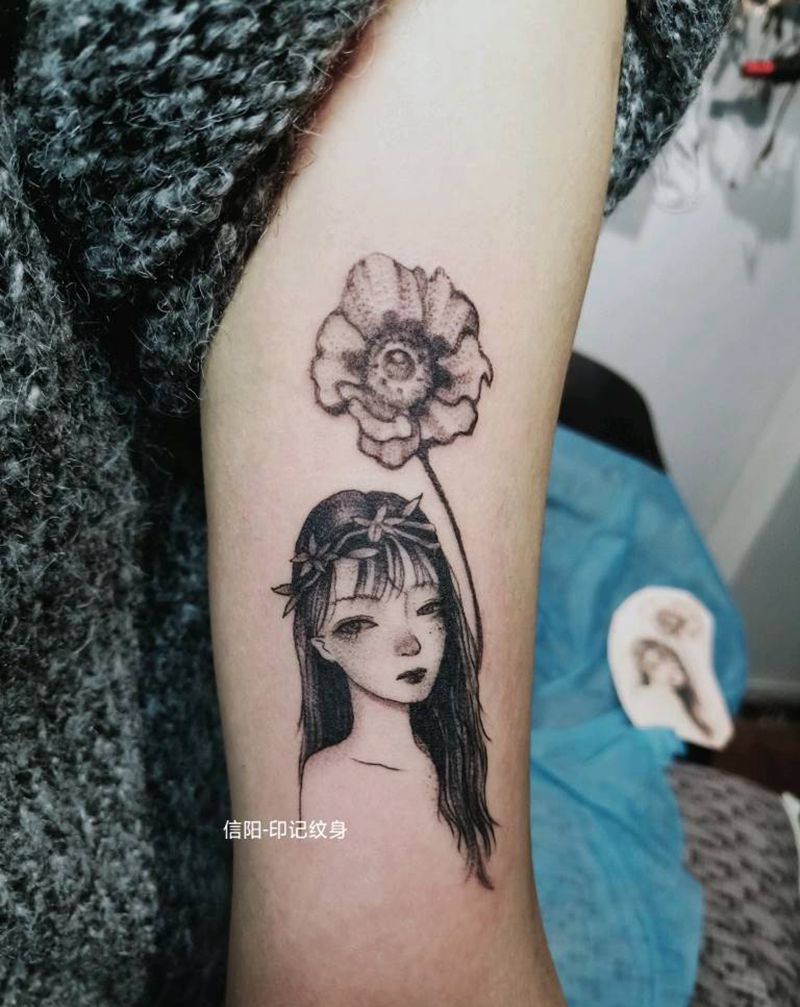 小清新纹身图片_手臂纹身图案