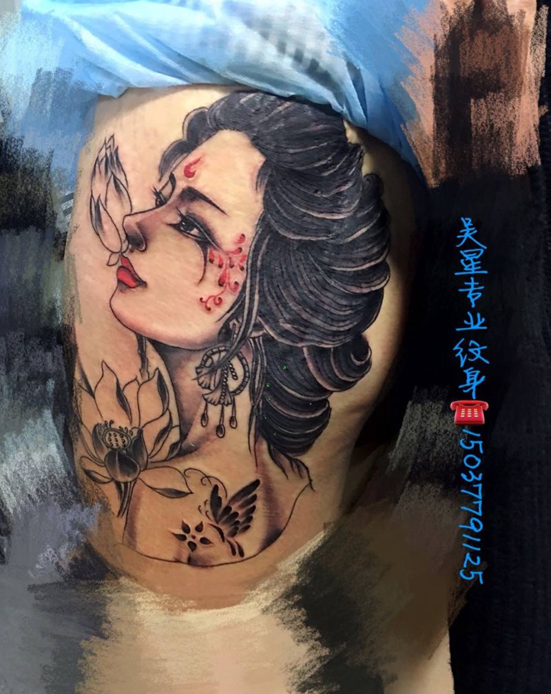 遮盖疤痕纹身图片