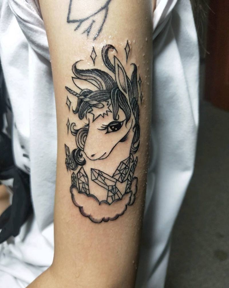 小马宝利纹身图片_点刺纹身图案