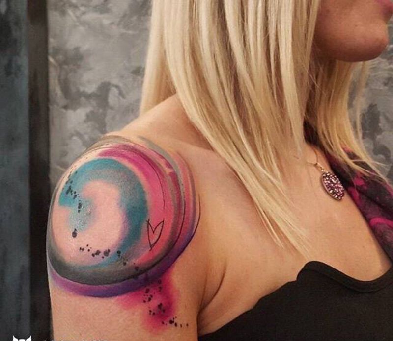 水彩纹身纹身图片